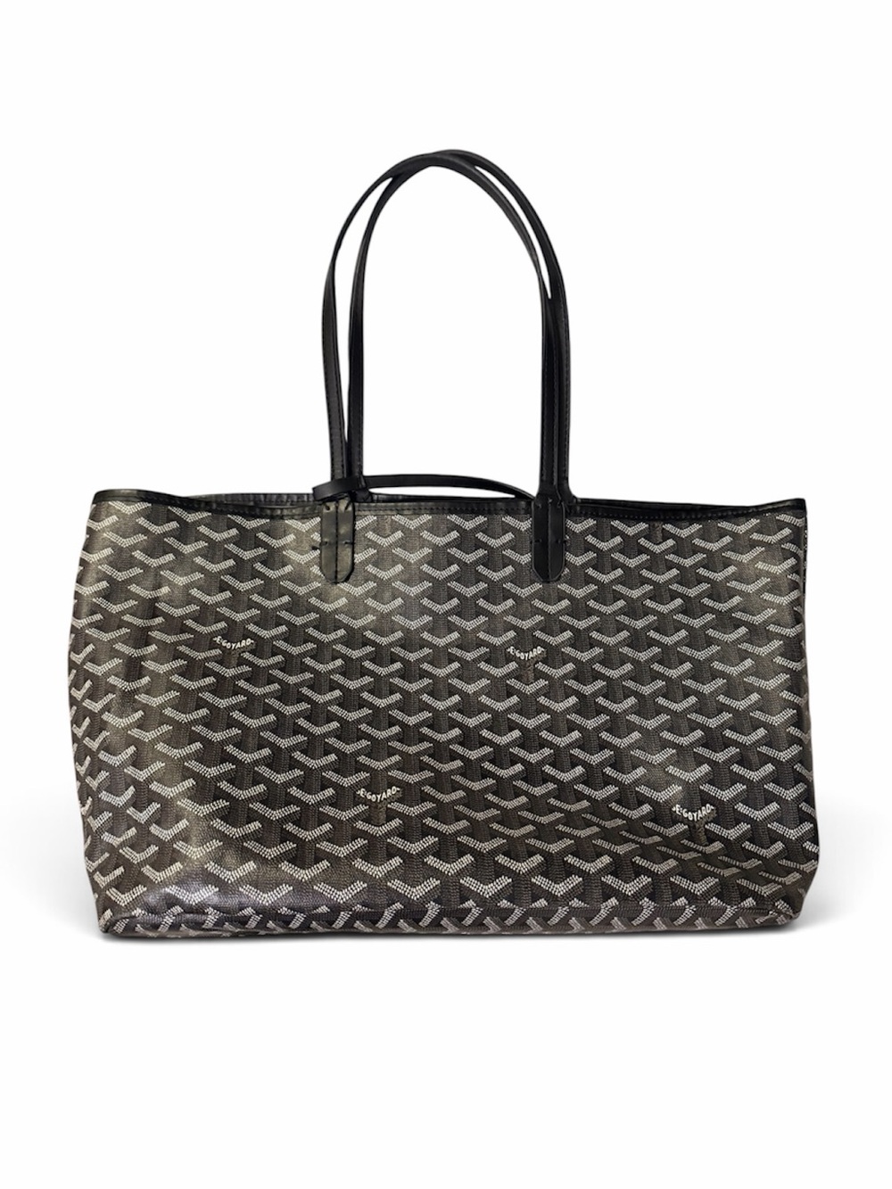 Goyard Goyardine Tote Bag - Saint Louis - PM - Pouch - Black - Authentic
